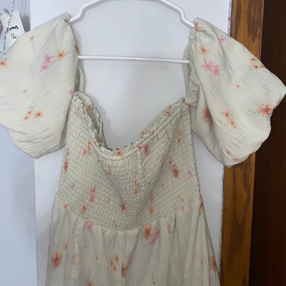 White floral dress